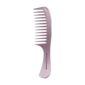 REVOLUTION Natural Wave Wide Toothcomb Rose Gold Pink Melírovací hřeben