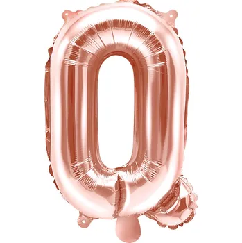 Fóliový balón písmeno Q rose gold na party