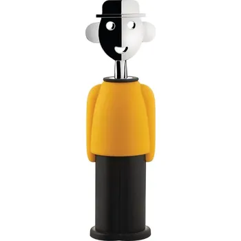 Otvírák Vývrtka ALESSANDRO M., žlutá / černá, Alessi - doprava zdarma od 2999 Kč