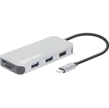 Manhattan USB-C® dokovací stanice 130615 Vhodné pro značky (dokovací stanice pro notebook): univerzální napájení USB-C®