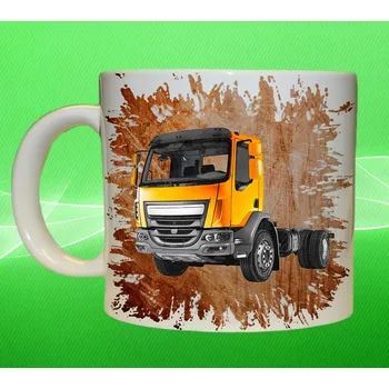 Moon River DAF LF oranžový míchačka hrnek s náklaďákem obsah 75 ml