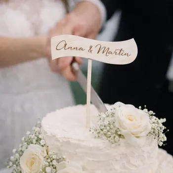 Vánoční ozdoba Dřevěná zapichovací ozdoba - Vlastní jména