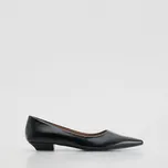 Reserved - Kožené baleríny na podpatku - černý - 923FF-99X - 923FF-99X-38