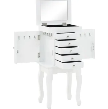 Šperkovnice Volně stojící skříňka na šperky bílá - 8718475699880