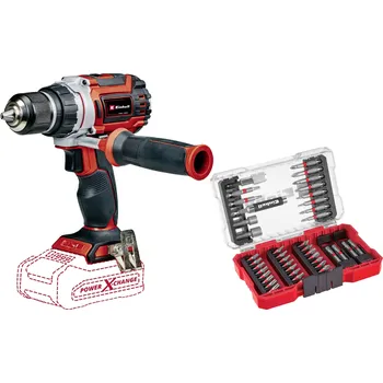 Einhell TP-CD 18/60 Li BL aku vrtací šroubovák, 18 V Li-Ion vč. 42dílné sady bitů, bez nabíječky, bez akumulátoru, 2618460 plus 2936798