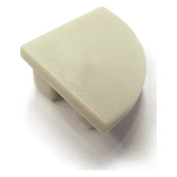 LED lišta LED koncovka pro alu profil "čtvrtkruh" 16x16mm, 2ks