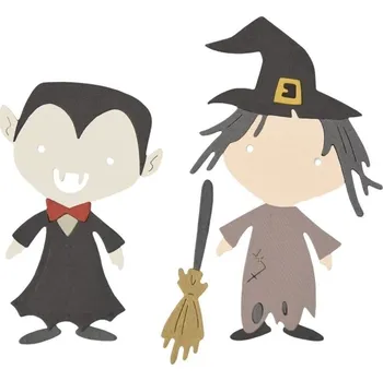 Kancelářská technika Sizzix 661727 Řezací šablona Strašidelní duchové 8 ks