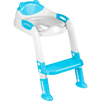 Nočník Ricokids 729200 Dětské WC sedátko se schůdky medvídek, modrá