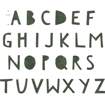 Kancelářská technika Sizzix 662707 Řezací šablona Abeceda