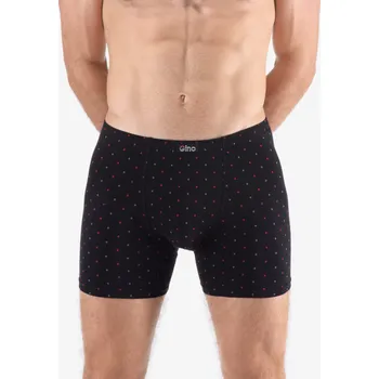 Pánské spodní prádlo GINA 74173P Boxerky delší nohavička Barva: Černá-Martini, Velikost: XXL/3XL