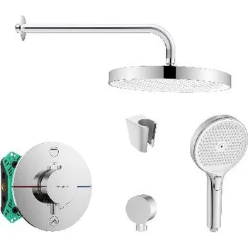 Sprchový set SANITINO - Sprchový set s termostatem a tělesem pod omítku Hansgrohe, příslušenství kielle, chrom SANI21HKK022