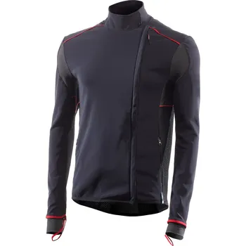 Cyklistická bunda SIXS WTJ V3 funkční větruodolná bunda Barva: černá/červená, Velikost: XL