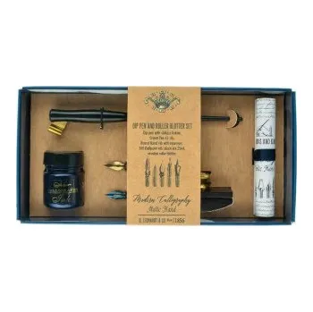 Umělecký štětec Kaligrafická sada Manuscript 3 perka, sušidlo a inkoust