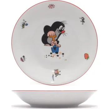 Talíř Thun 1794 Porcelánový talíř hluboký krteček s rýčem 200 mm 20 cm