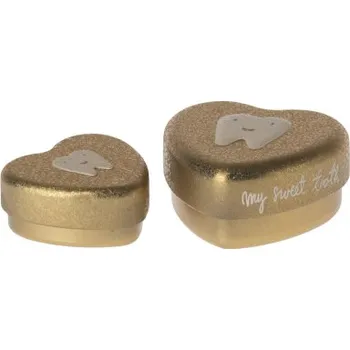 Dárková krabička Krabička na zoubky Tooth Box Gold - Set 2 ks