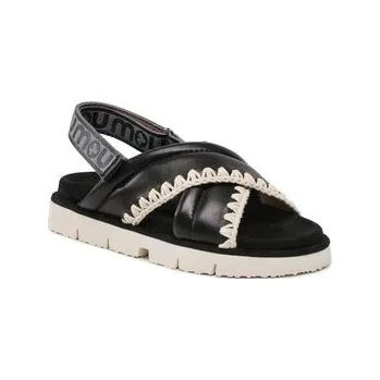 Dámské sandále Sandály Mou New Bio # 03 Criss-Cross Upper SW461004C Černá 36