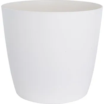 Květináč Plastkon Ella Twist N Roll Samozavlažovací květináč, ø 40 × 35 cm, plast, bílý&nbsp;4114067010