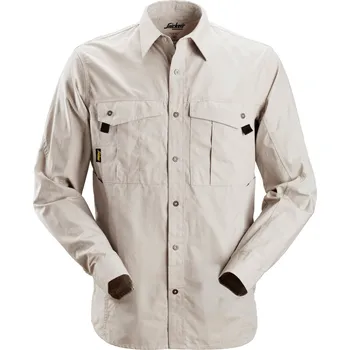 Pánská košile Košile Rip-Stop s dlouhým rukávem šedá vel. S Snickers Workwear Velikost: S