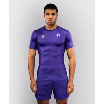 Venum x Roger Gracie Academy Short Sleeve Rashguard - Purple Velikost: L