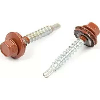 Vrut Farm. vrut s EPDM podložkou 4,8x35 RAL 8004 Měděná hnědá