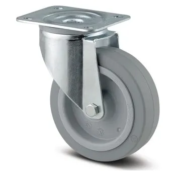 Pojezdové kolečko TENTE KOLEČKA Kolečko pro transportní zařízení 125mm, otočné, plotýnka, 3470UFR125P62 šedé
