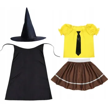 Karnevalový kostým KOSTÝM HUFFLEPUFF SADA HARRY POTTER OBLEČENÍ HERMIONA ČARODĚJNICE 98-110