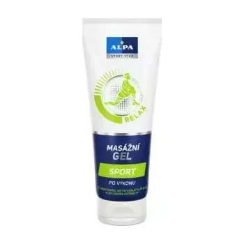 Masážní přípravek Alpa Sport Star Relax Sport po výkonu masážní gel s mentolem, methylsalicylátem a bylinný extrakty 210 ml - 10ks/bal