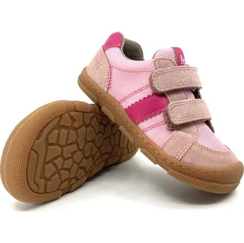 Dívčí polobotky Barefoot boty Koel - Kobi W Fabrics Pink 22, Vnitřní délka boty: 14,4 cm, Vnitřní šířka boty: 6,2 cm