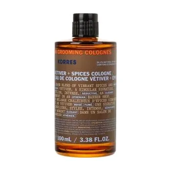 Nestandardní parfém KORRES Athenian Grooming Eau de Cologne s vetiverem a kořenitými tóny Kolínská voda