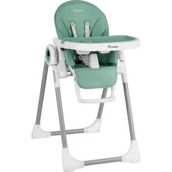 dětská jídelní sada Nukido 700506 Jídelní židlička Belo se stolkem a lehátkem, zelená