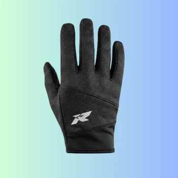 Cyklistické rukavice RYINZ Pro Grip Black – ultralehké celoprsté sportovní rukavice s maximální přilnavostí | Odběr Kladno - L