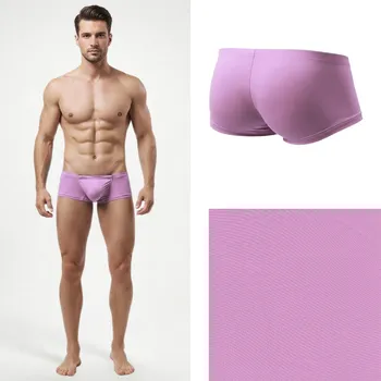 Pánská móda Zvýrazňující boxerky Manview fialové Velikost: L Anatomické; Vyzývavé