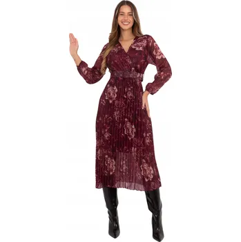 Dámské šaty Italy Moda šaty pro běžné nošení, klasické midi, univerzální velikost