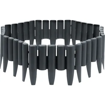 Zahradní obrubník Plonos PL-961 Zahradní plastové obrubníky, flexibilní 2,2 m, šedé