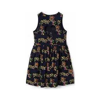 Dámské šaty Desigual Každodenní šaty 23SGVK11 Tmavomodrá Regular Fit 11_12Y