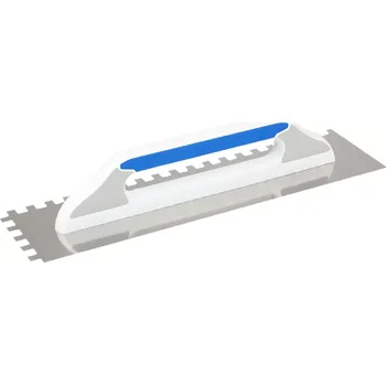 Zednické hladítko Hladítko nerezové zubové | 480x130 mm, zuby 10x10 mm