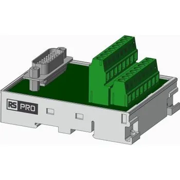 spínaný zdroj Modul rozhraní, D-sub, Montáž na lištu DIN, Samec, počet kontaktů: 15, 125 V DC, 1A, délka: 60.2mm
