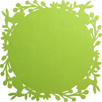 prostírání Velikonoční prostírání RABBIT zelená 38x38 cm Mybesthome