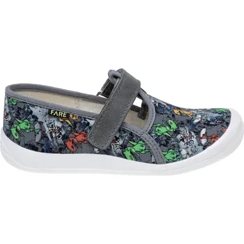 Chlapecká obuv Bačkůrky Fare 4110461 šedé suchý zip Velikost: 26 (EU)