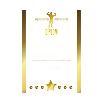 Sportovní diplom - Fitness - A4 DIP-016-A4 Nižší cena pro více kusů!