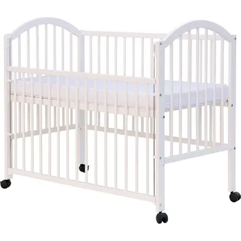 Dětsný nábytek Dětská postýlka se stahovacím bokem - Scarlett ALENKA (buk) - bílá 120 x 60 cm