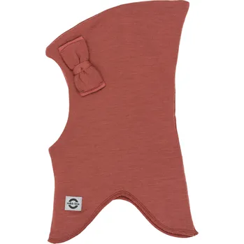 Kukla MIKK-LINE Dívčí merino kukla s mašličkou červená Apple Butter – Velikost: 86-92 Červená 86-92