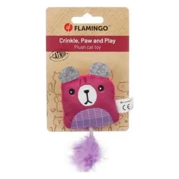 Hračka pro kočku Flamingo Hračka pro kočky Prali Medvěd 12cm