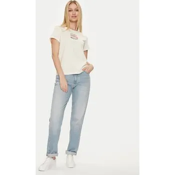 Pánská móda Mustang T-Shirt Alina 1014233 Écru Regular Fit L