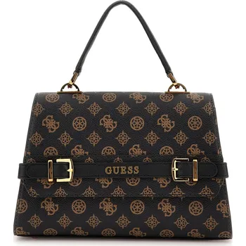 Kabelka Kabelka GUESS SESTRI LOGO TOP HANDLE FLAP HWPZ9001200-MLO – Hnědá