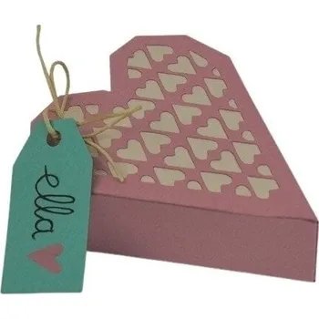 Kancelářská technika Sizzix 662518 Řezací šablona Srdeční krabička 4 ks