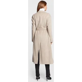 Dámský kabát Calvin Klein Vlněný kabát Wrap K20K204951 Šedá Regular Fit 34
