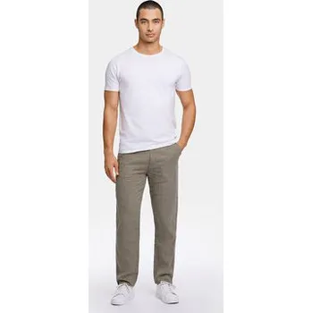 Pánské kalhoty Lindbergh Kalhoty z materiálu 30-003020 Zelená Relaxed Fit S