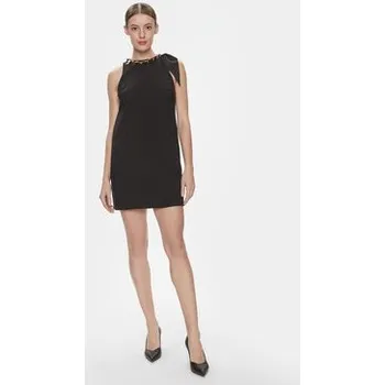 Dámské šaty Elisabetta Franchi Koktejlové šaty AB-573-41E2-V400 Černá Regular Fit 44