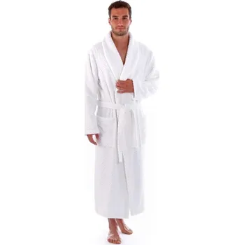 Dámský župan Bavlněný bílý župan Athena s Límcem - 21 16 0100 - bílá - XL